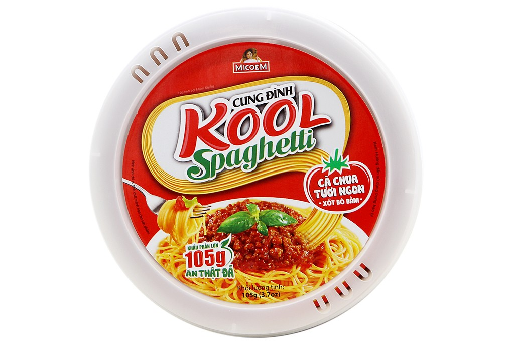 Mì cung đình Kool Spaghetti bát 105g (tô)/12
