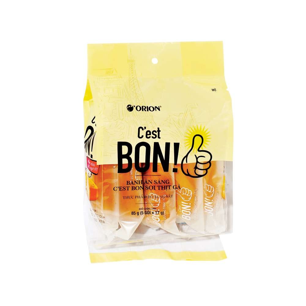 Bánh ăn sáng C'est Bon sợi thịt gà 8p/10