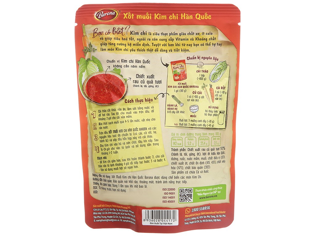Xốt muối kim chi Hàn Quốc 180g