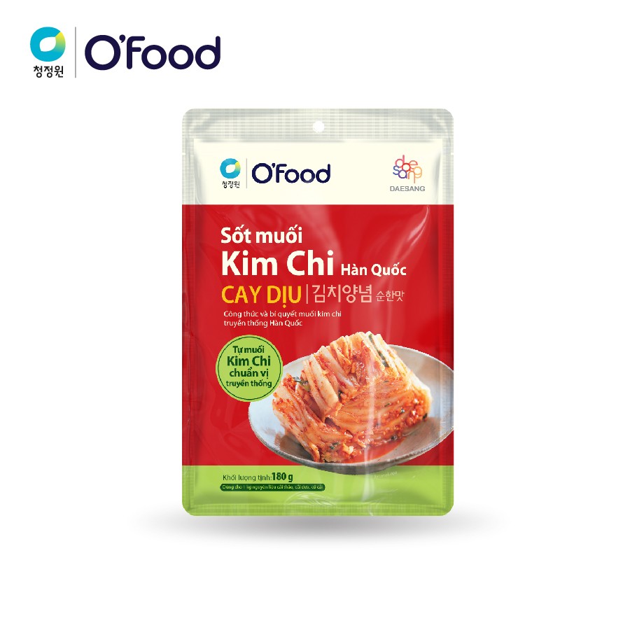 Sốt muối kim chi Hàn Quốc Ofood cay dịu gói 180g/40