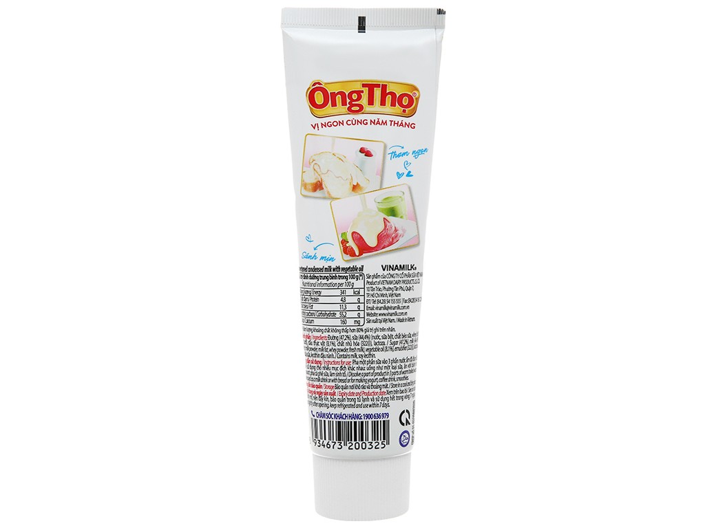 Sữa đặc ông thọ đỏ tuýp 165g