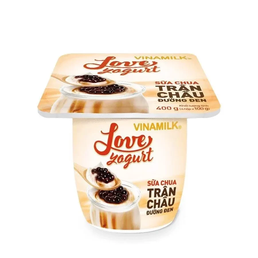 Sữa chua love Yogurt Trân Châu đường đen 100g/12
