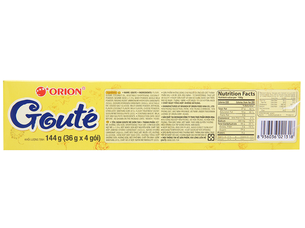 Bánh goute 4P 144g/16