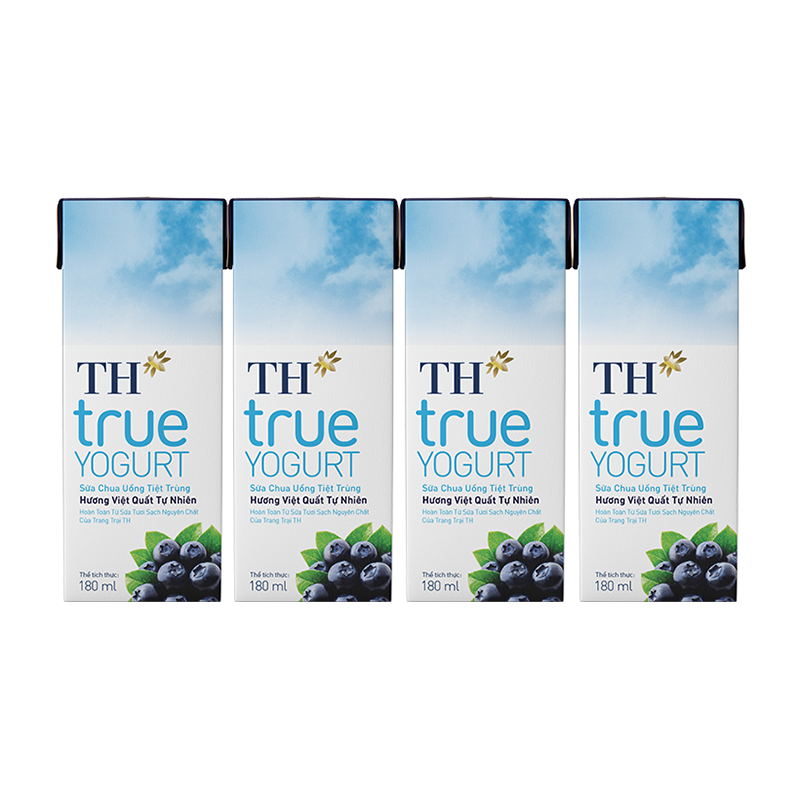 Sữa Chua TH True yogurt việt quất 180ml/12