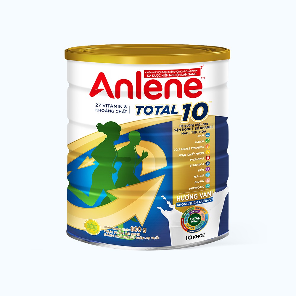 Sữa Anlene Total 10 Hương Vani 800g