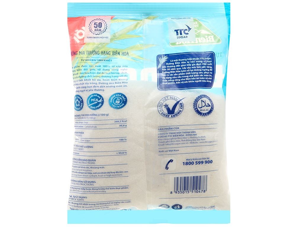 Đường mía thượng hạng BH 1kg/20