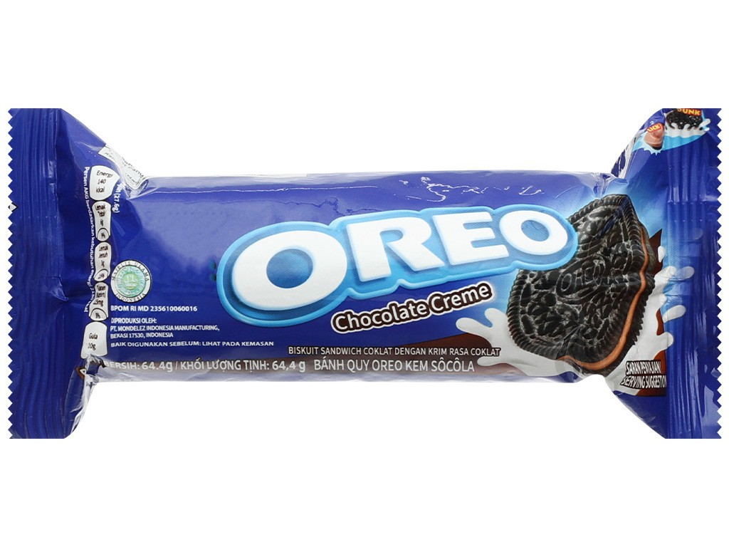 Bánh Oreo chocolate thỏi 66.5g, 64.4g/24