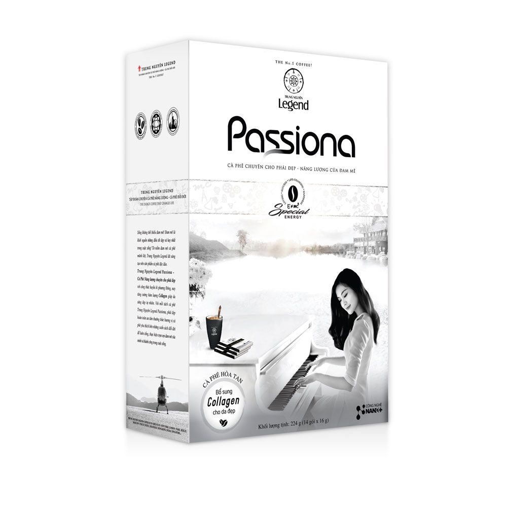 Cà phê Passinona hòa tan 4in1 14gói*16g/24