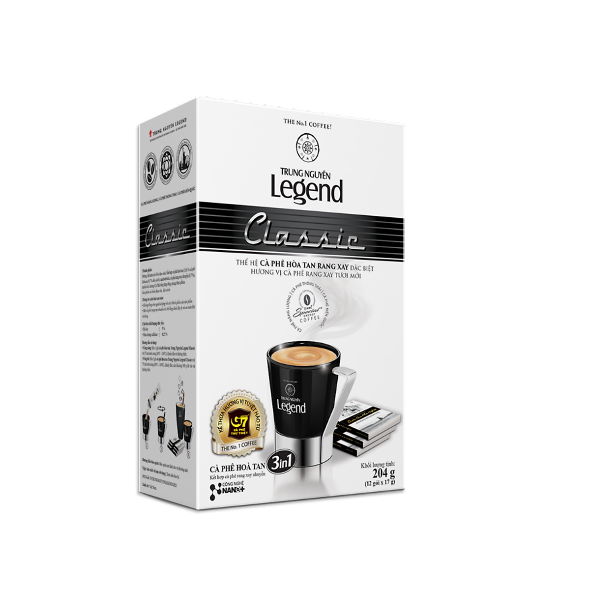Cà phê Trung Nguyên Legend Classic 12 gói*17g/24(2360)
