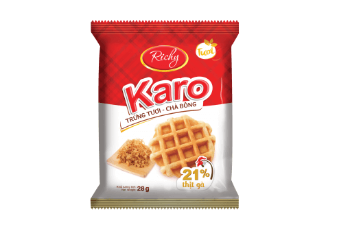 Karo sợi thịt gà túi 10 bánh 260g/8