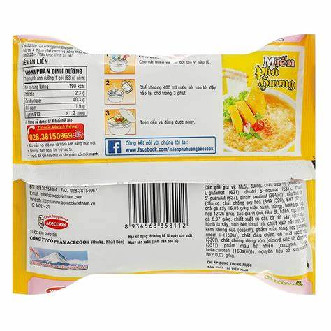 Miến phú hương vị gà 53gr/24