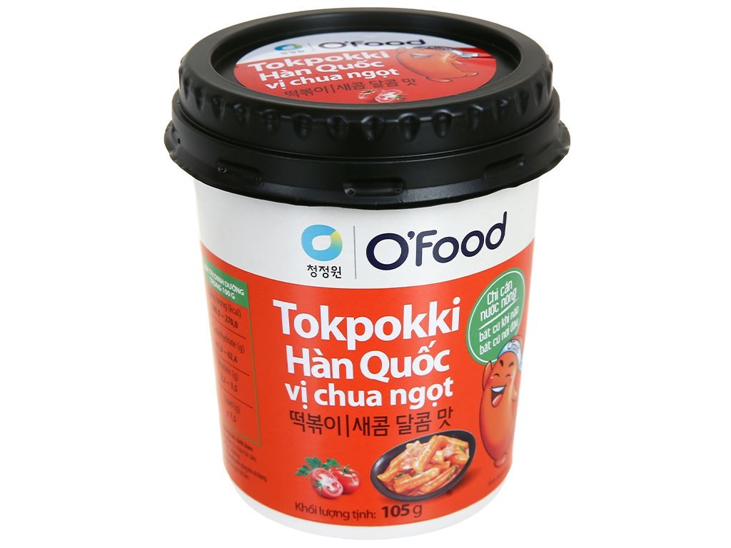 Bánh Gạo Tokpokki HQ vị chua ngọt hộp 105g*24(HD)
