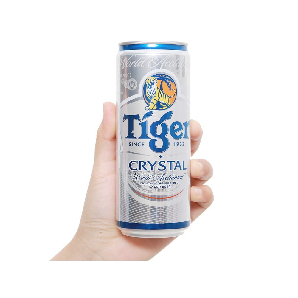 Bia Tiger Crystal sleek lon 330/24