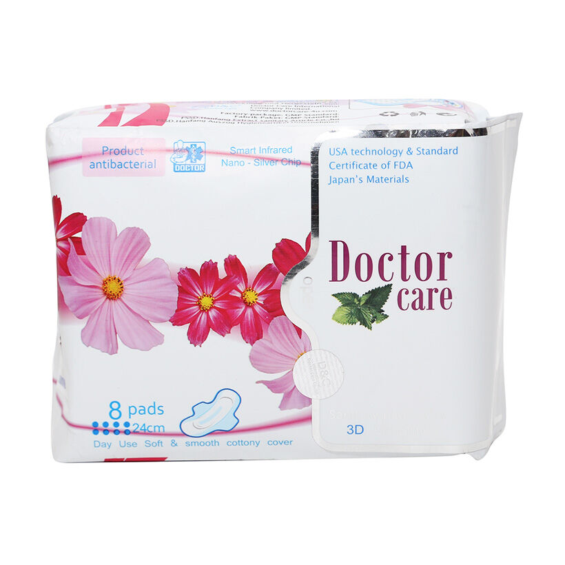 Băng vệ sinh ban ngày thảo dược Doctor Care bạc hà 24cm*8M