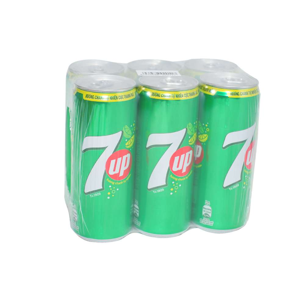 Nước Ngọt 7 Up Sleek lon cao 320ml/24