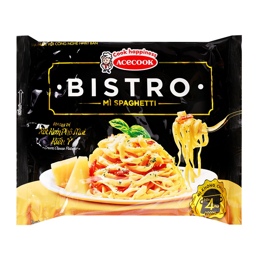 Mì Spaghetti Bistro xốt kem phô mai Ý 100g