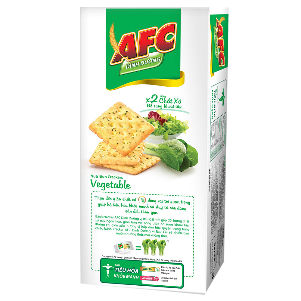 Bánh mặn AFC rau cải 172g/16