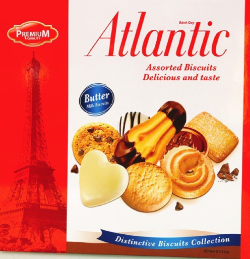 Bánh quy Atlantic 350g Hộp giấy