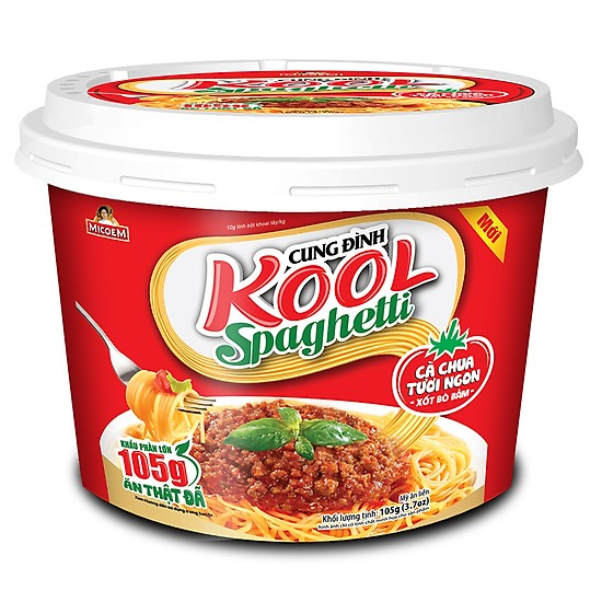 Mì cung đình Kool Spaghetti bát 105g