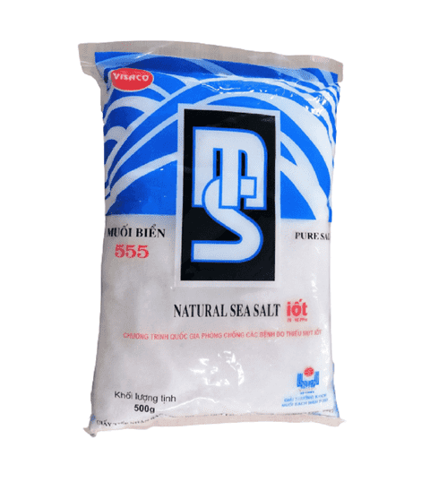 Muối tinh iot MS 555 Visaco 500g