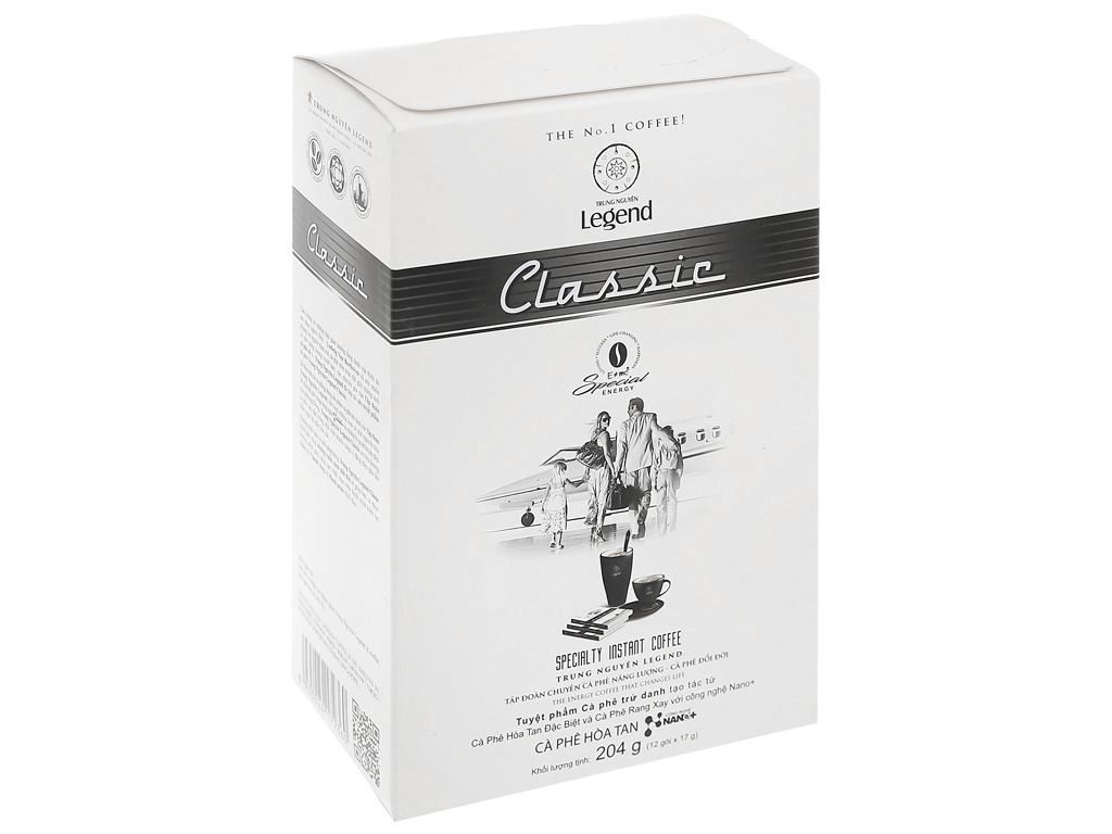 Cà Phê Hòa Tan Legend Classic Trung Nguyên (12 gói x 17 gam)