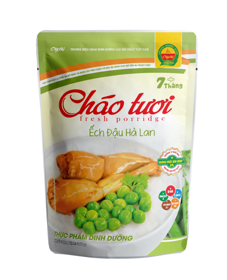 Cháo tươi ếch đậu hà lan 240g, 260g
