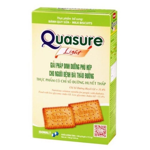 Bánh quasure ăn kiêng light bánh quy140g nutibis