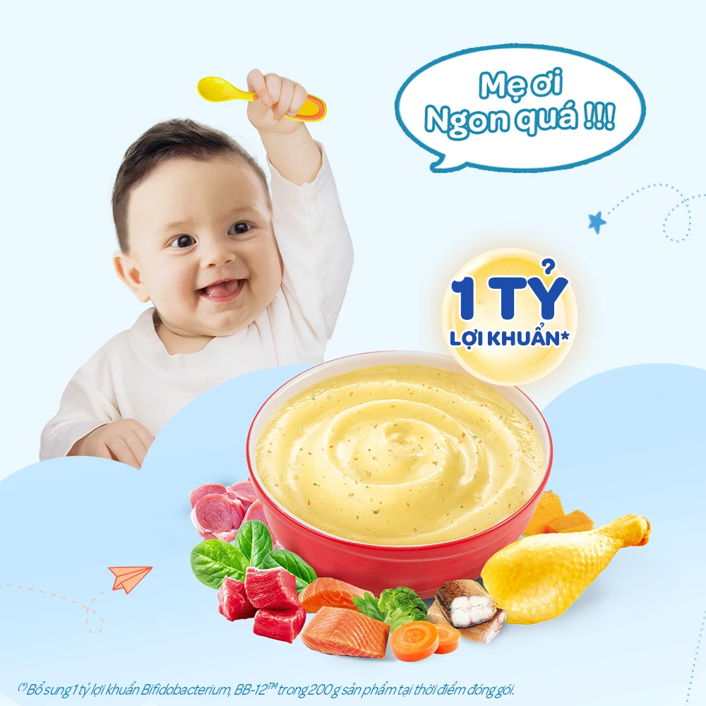 Bột Ăn Dặm Dielac alpha bò rau củ gold 200g
