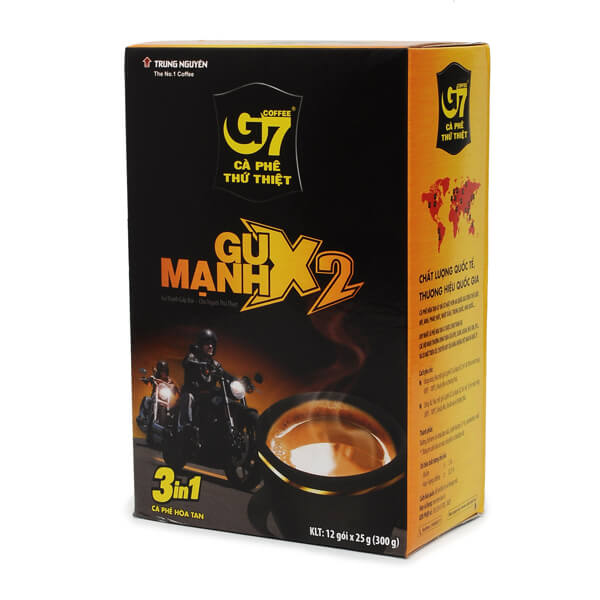 Cafe G7 3in1 gu mạnh hộp 12 gói x 25 gam