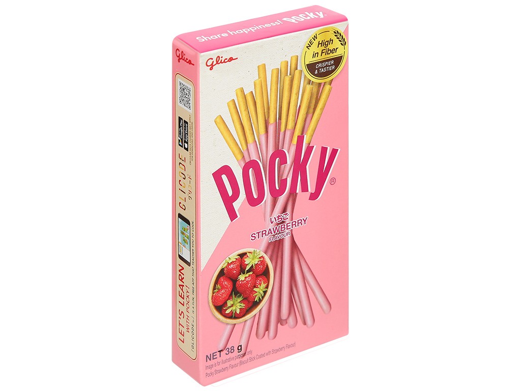 Bánh que Pocky vị dâu 38g