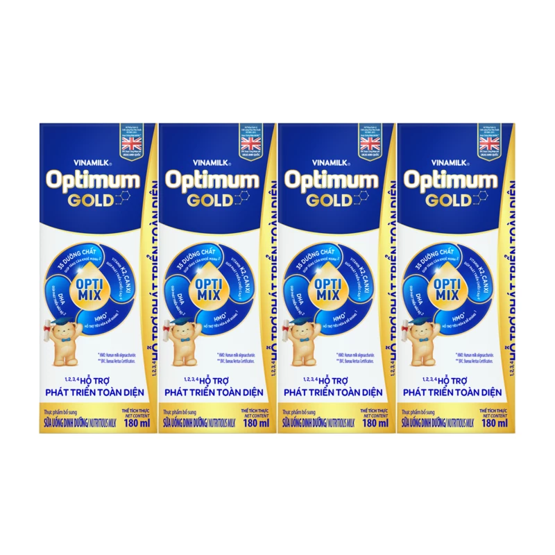 Sữa Optimum Gold 180ml_vỉ 4