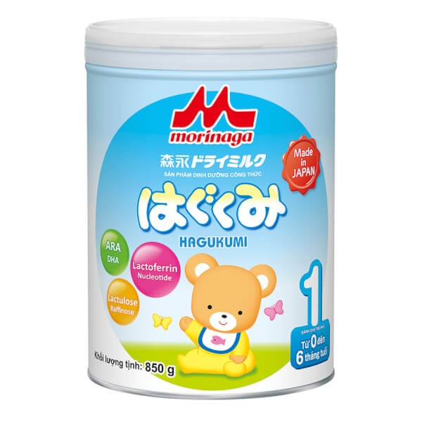 Sữa Bột Hagukumi 850g (số 1 từ 0 - 6 tháng)/8 mới