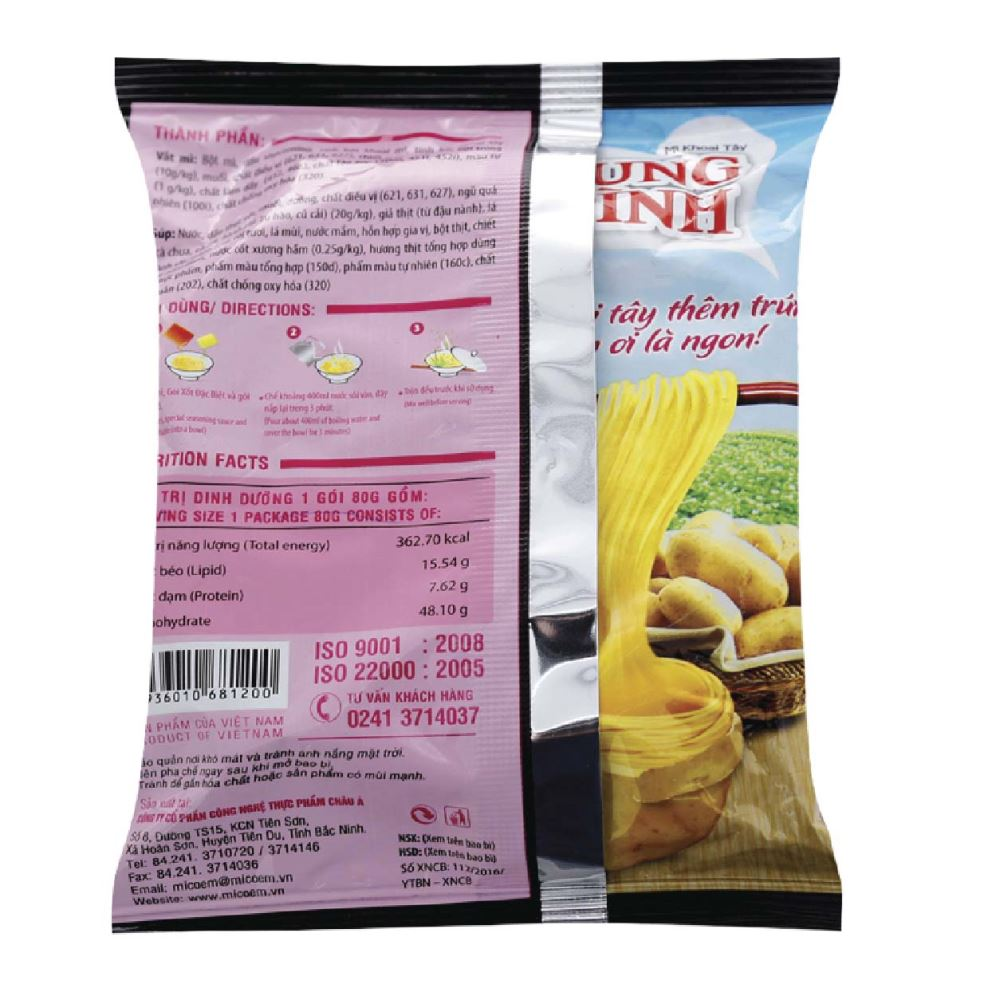 Mì cung đình sườn heo hầm măng 80g/30