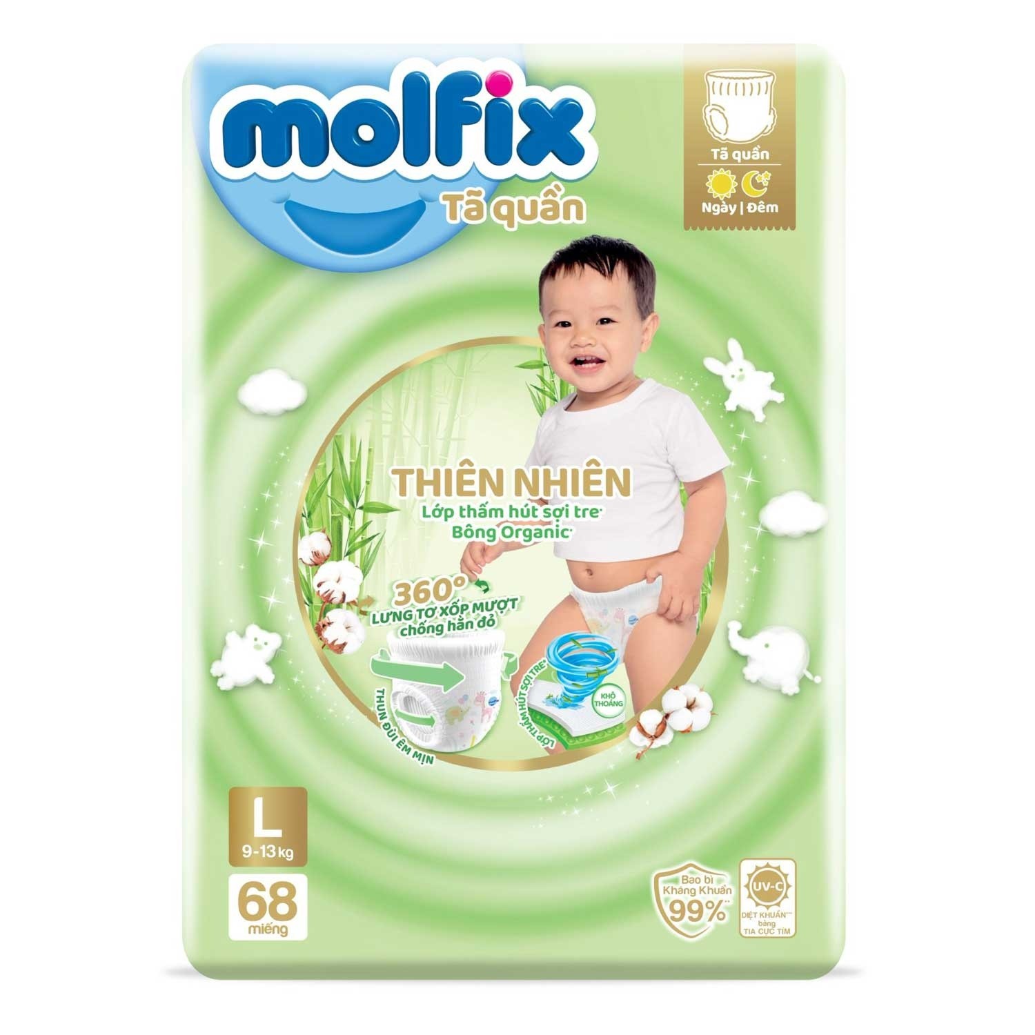 Molfix TN tã quần L68 Ultra