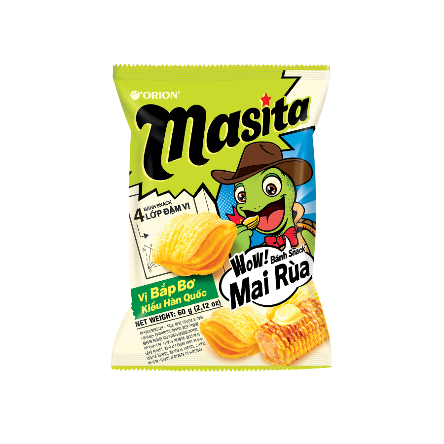 Snack Masita Vị Bắp Bơ Kiểu Hàn Quốc 60g