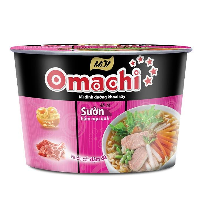 Mì Omachi sườn hầm ngũ quả hộp 95g