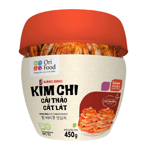 King BBQ kim chi cải thảo cắt lát hũ 450g