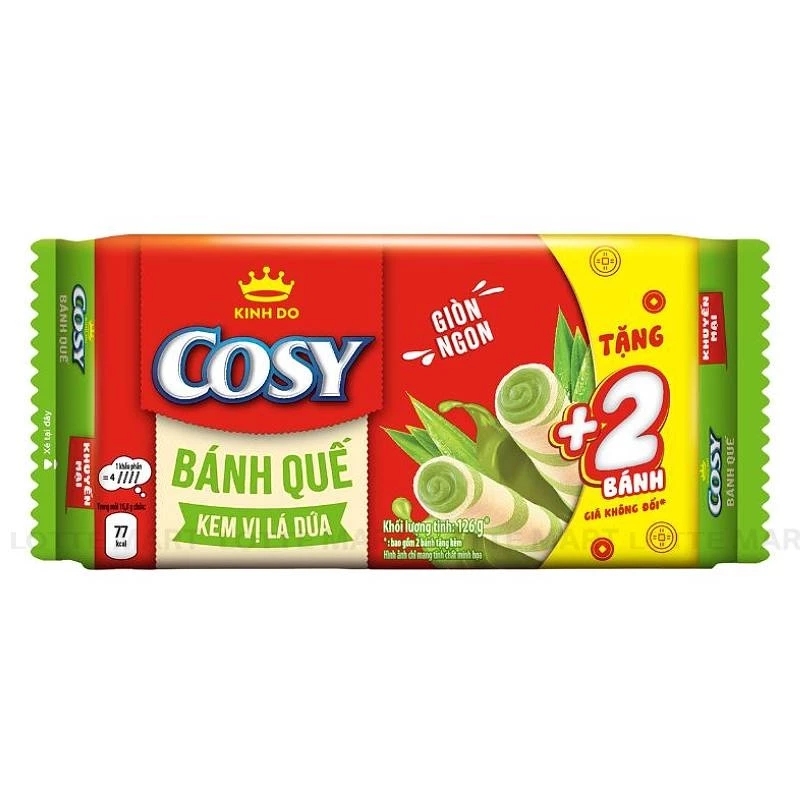 Bánh cosy quế  vị dứa 126g/24