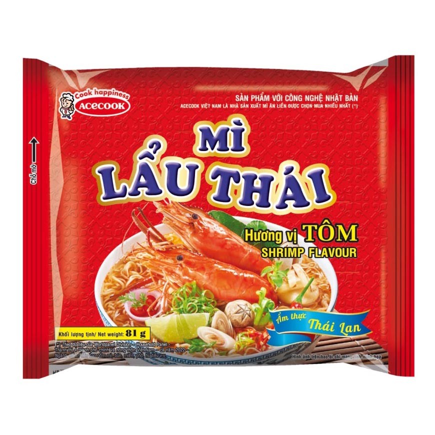 Mì Thế giới mì Lẩu thái 80g/30