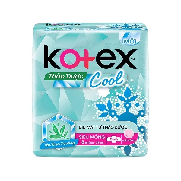 Băng Vệ Sinh Kotex Thảo dược dịu mát COOL SMC 8 x48