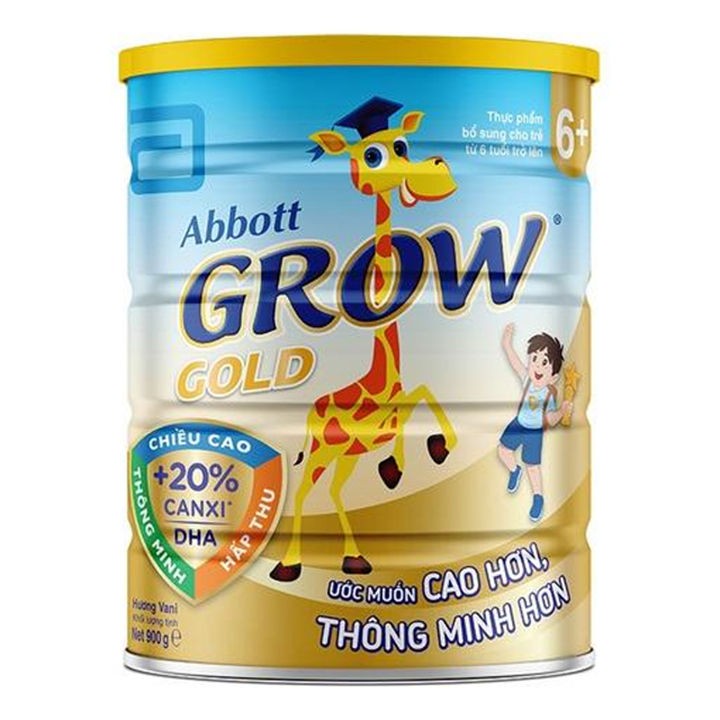 Sữa bột Abbott Grow School 6+ – Hộp 900g – Dinh dưỡng cho trẻ từ 6 tuổi, hỗ trợ chiều cao và phát triển trí não