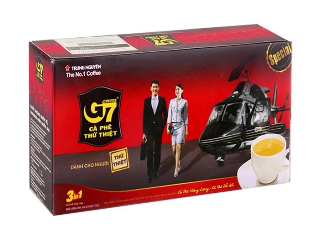 Cà phê sữa G7 3 in 1 hộp 336g ( 21 gói x 16 gam)