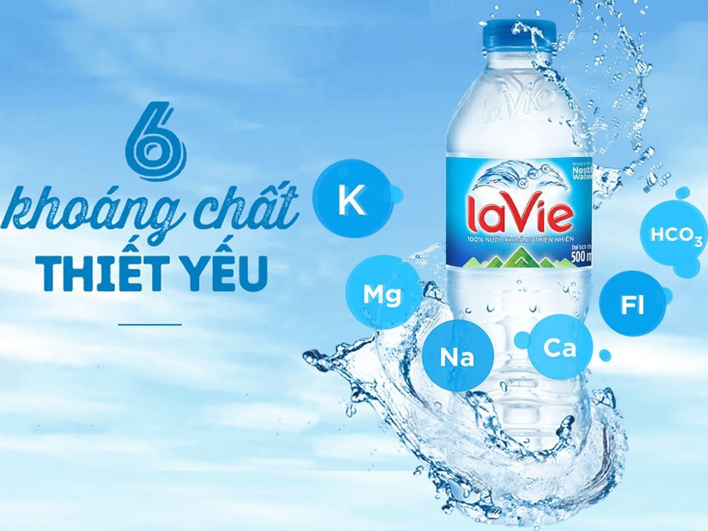 Nước khoáng Lavie chai 500ml