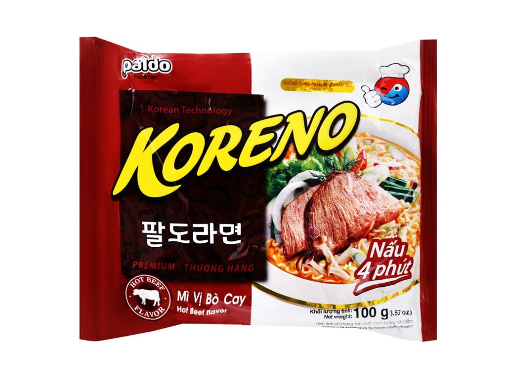 Mì Koreno bò cay 100g/24
