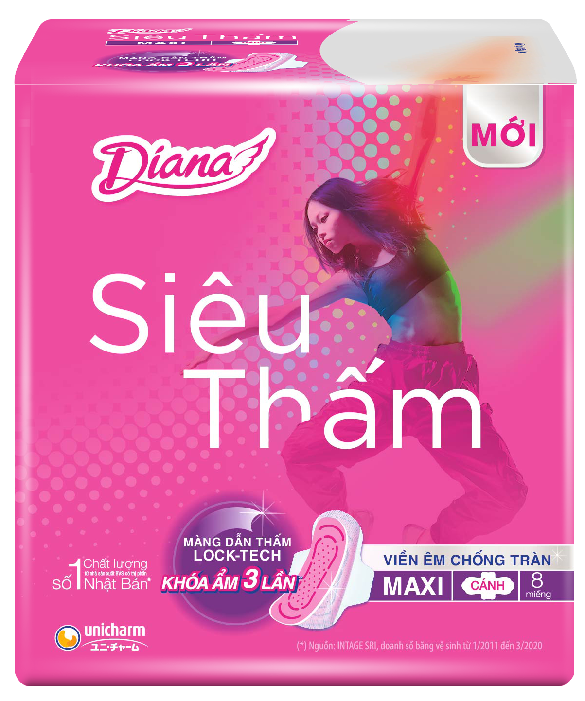 Băng Vệ Sinh Diana ST Cánh 08-0911