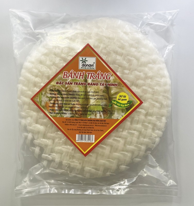 Bánh tráng 30 lá 90g donavi