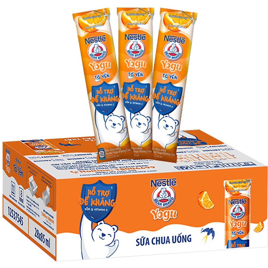Sữa Chua Tổ Yến Nestle YOGU ORANGE 85ml