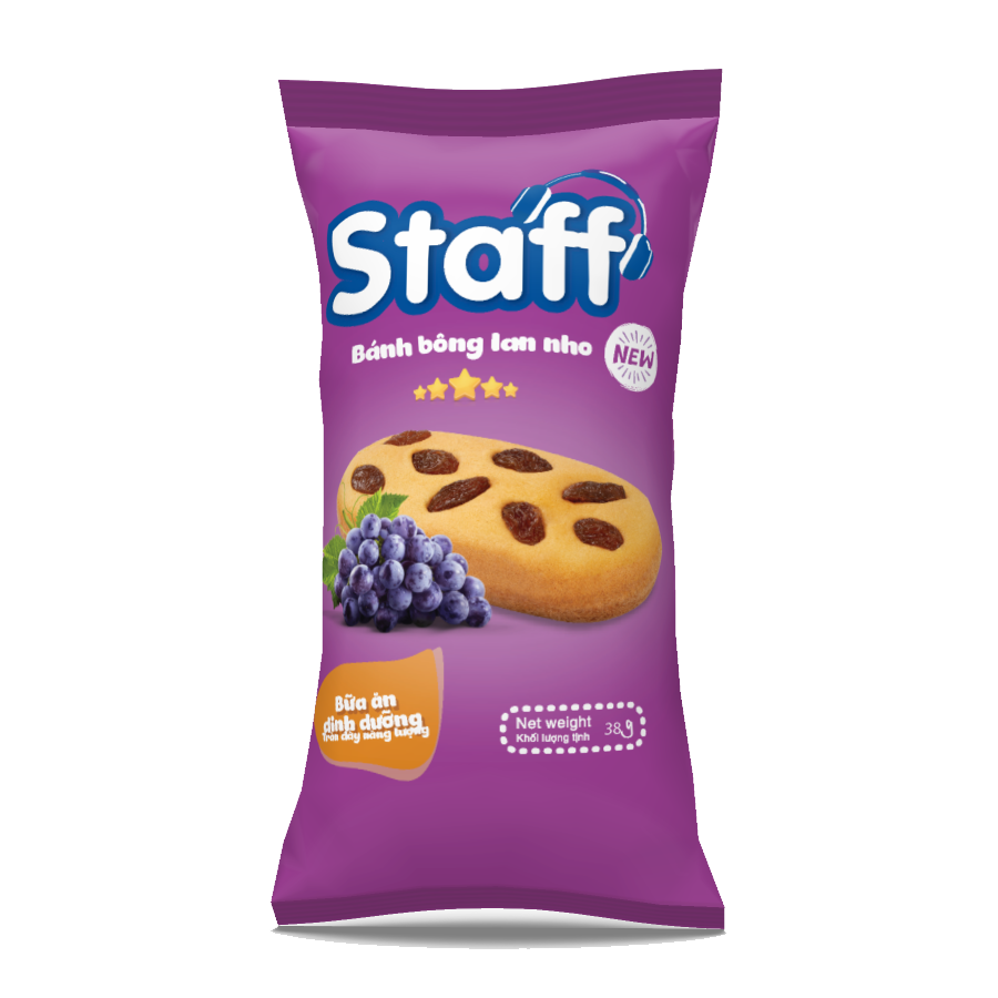 Bánh mỳ staff bông lan nho 38g