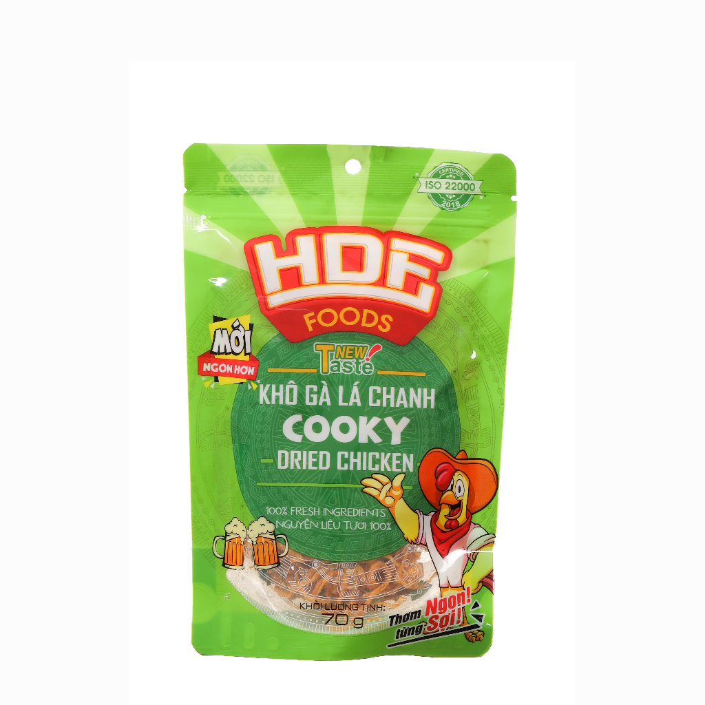Khô gà lá chanh Cooky 70g