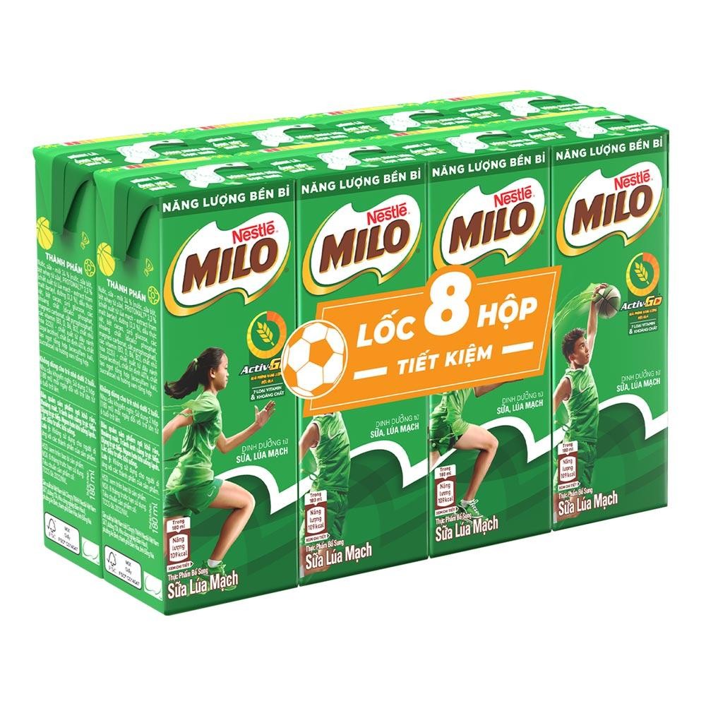 Milo RTD 180ml Lốc 8 /6